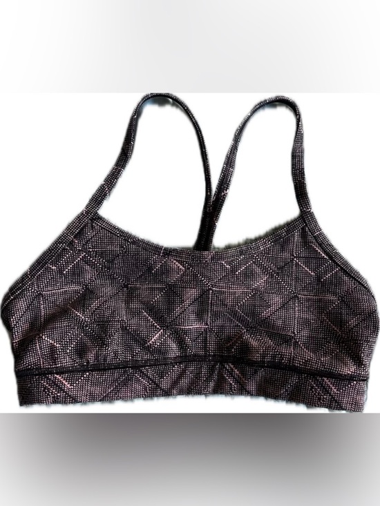 lululemon athletica Other - lululemon athletica Black & Pink Geometric Racerback Sports Bra. Size 4.